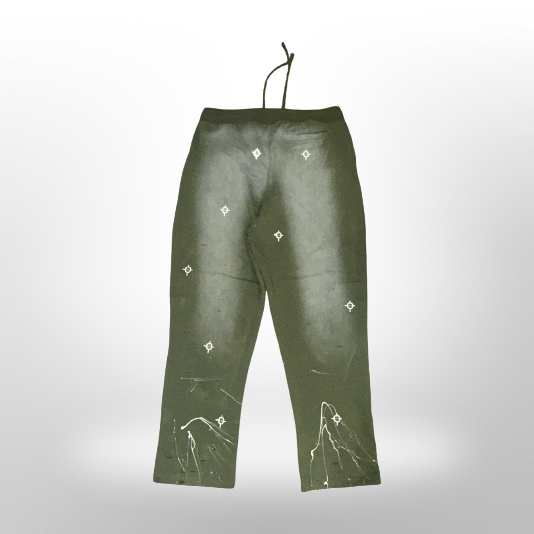 Choze Emblem Sweatpants / Forest Green - Sun-dye