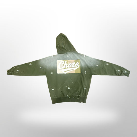 Choze Emblem Hoodie / Forest Green - Sun-dye