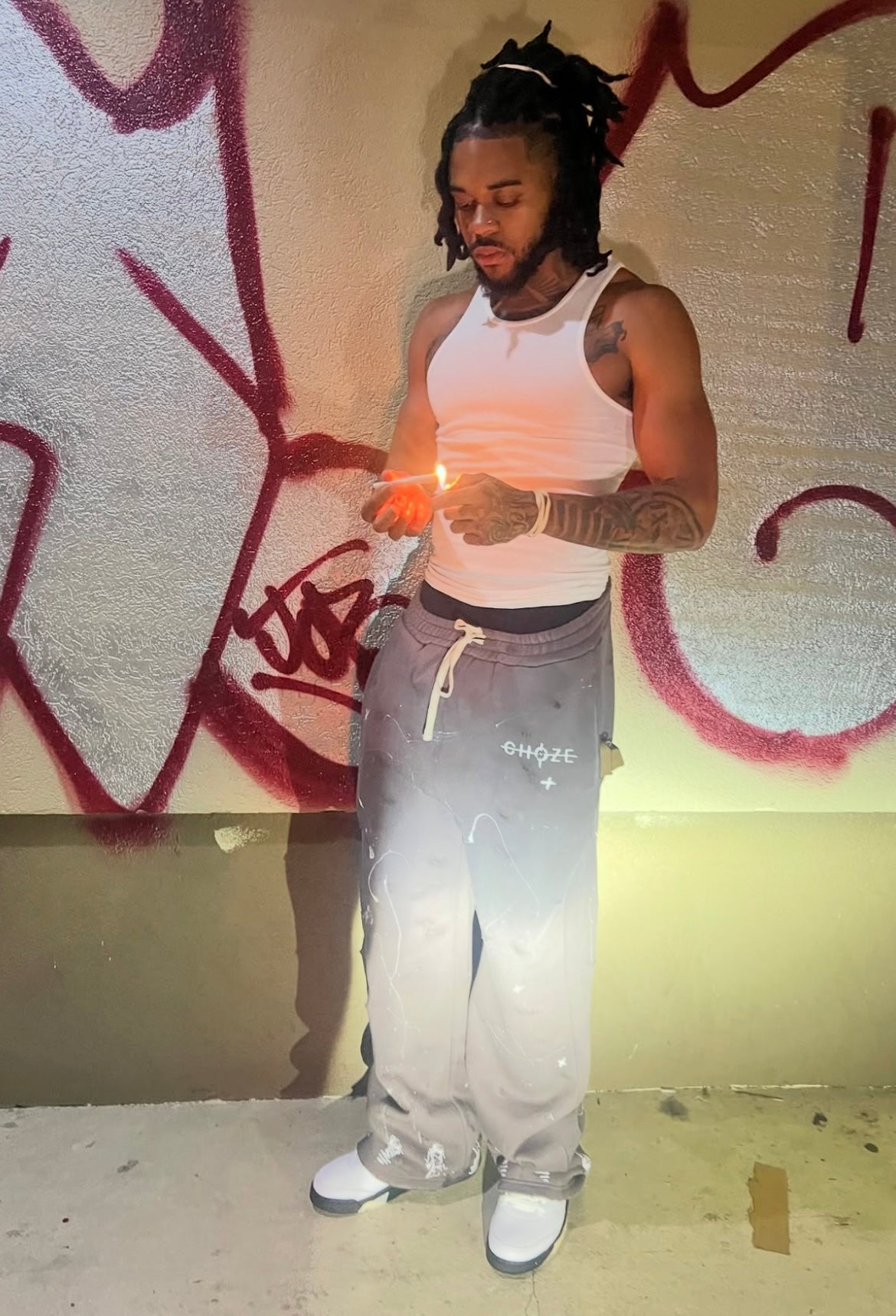 Choze Man Sweatpants / Distressed